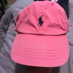 Pink polo hat